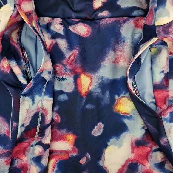 EPNY New Women's Galaxy Printed Multi Color Active Skort Skirt - Picture 3 of 7